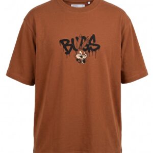 Unisex Oversized Bugs Bunny Streetwear Graphic Printed T-Shirt – Premium Brown