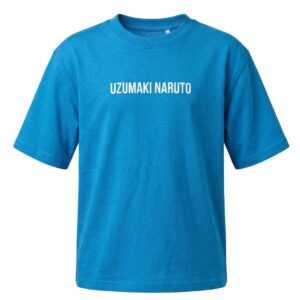 Unisex Naruto Uzumaki Graphic Printed T-Shirt – Premium Blue Anime Tee