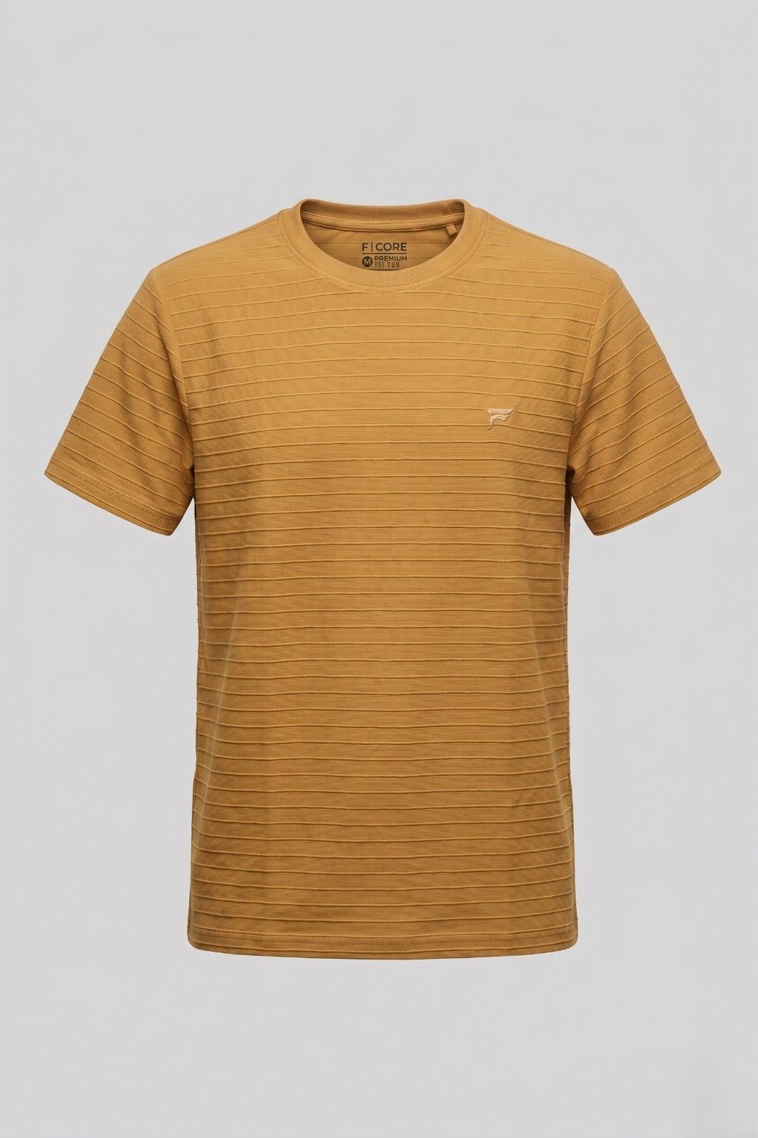 Unisex premium ribbed cotton t shirt regular fit available in multiple colors