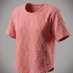 Women Textured Knit Short Sleeve Top