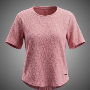 Women Textured Knit Short Sleeve Top