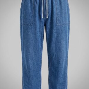 Unisex Relaxed Utility Denim Pants