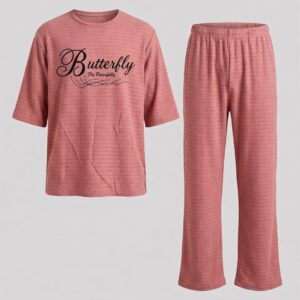 Women Printed T-Shirt & Lounge Pants Co-ord Set