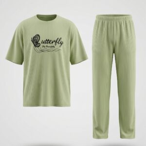 Women Printed T-Shirt & Lounge Pants Co-ord Set