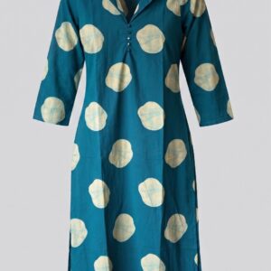 Printed Cotton Straight Dress
