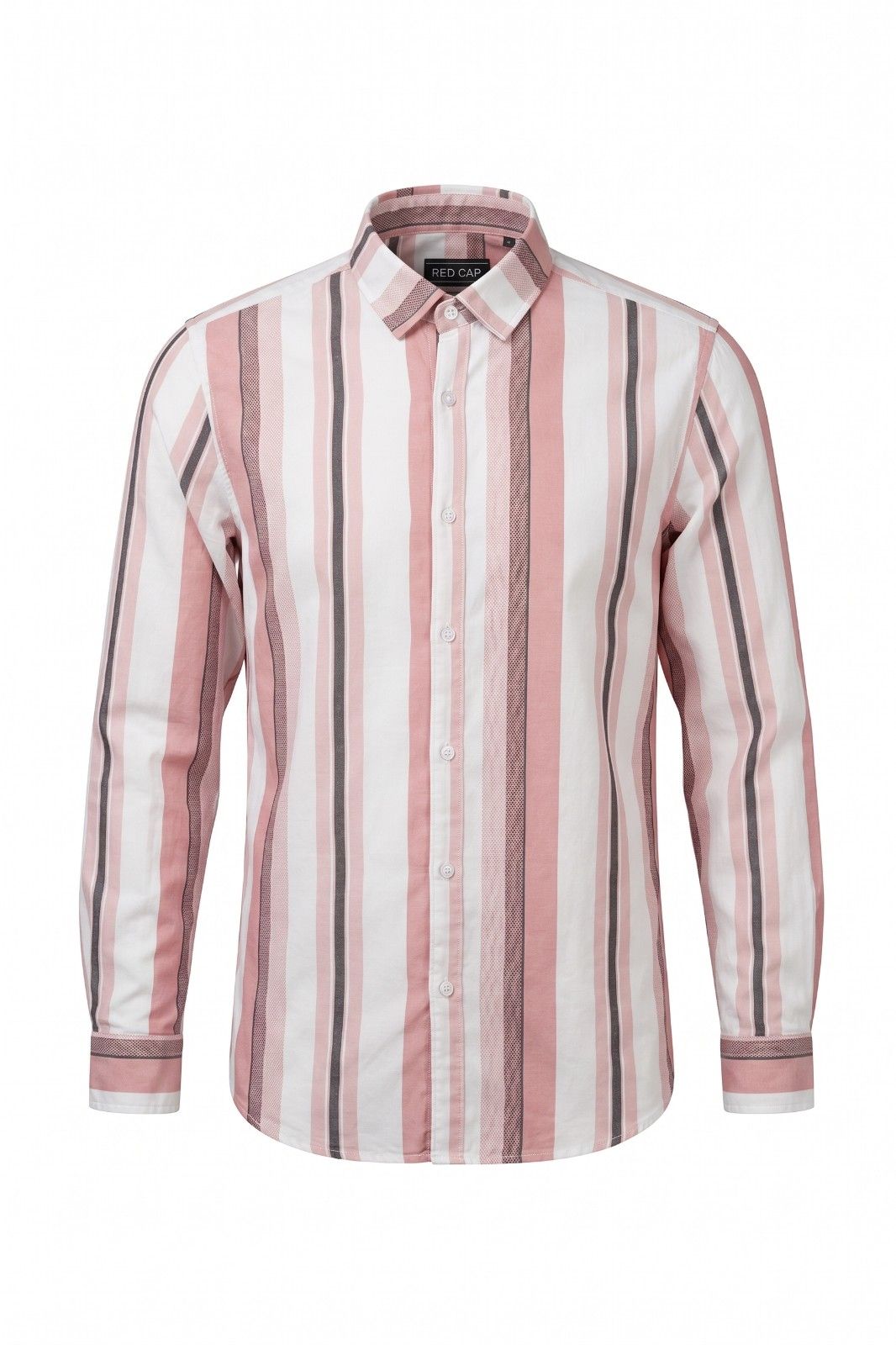 Premium unisex vertical stripe full sleeve shirts in pink white, yellow white, and sky blue white color variants