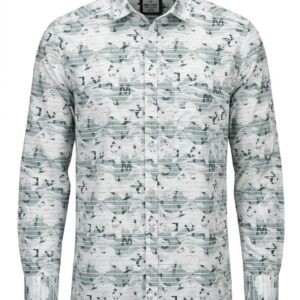 Modern Abstract Print Casual Shirt